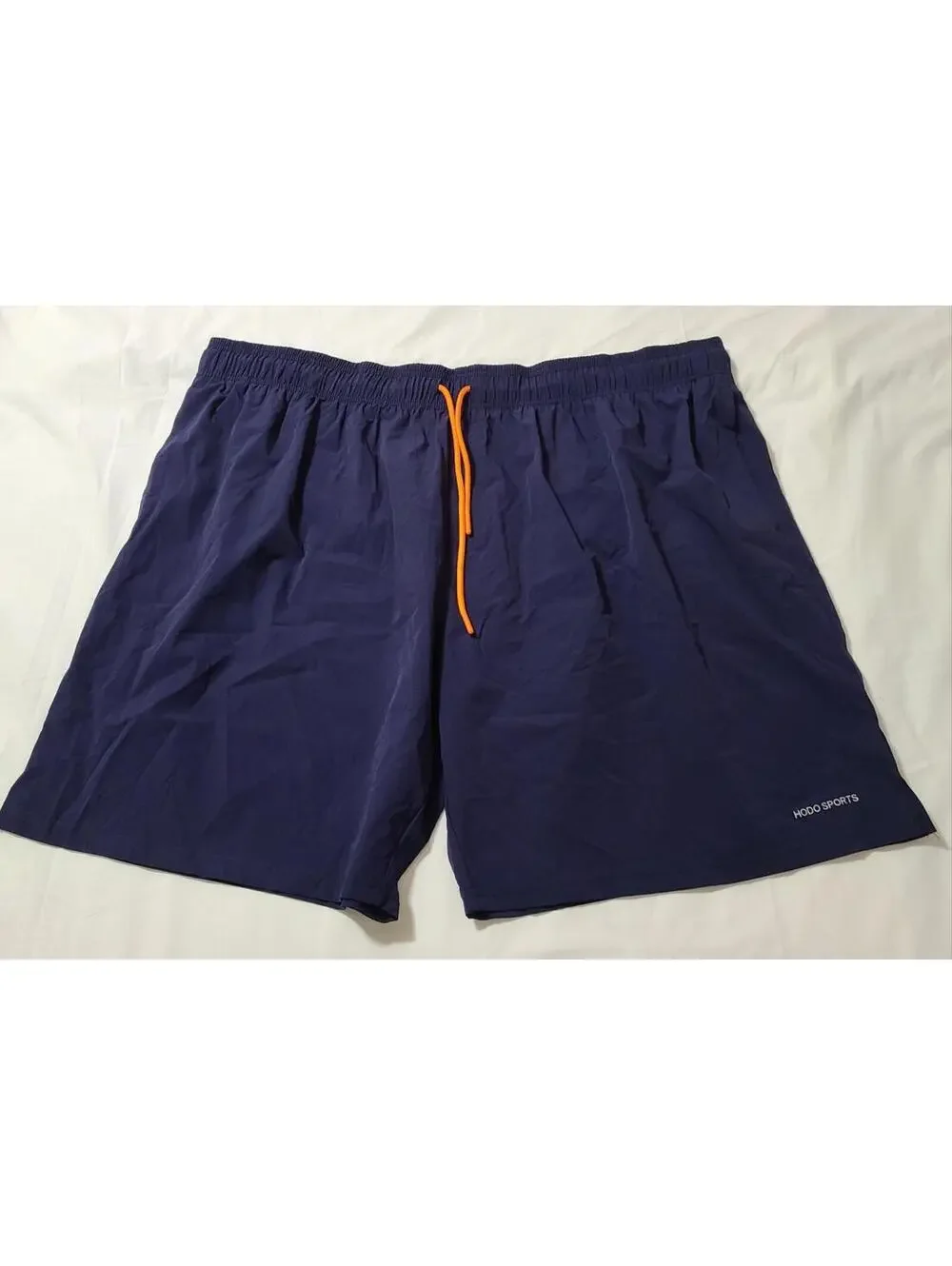 Hodo Swim Shorts Mens Size 6XL Big & Tall Lined Navy Blue Drawstring Summer EUC